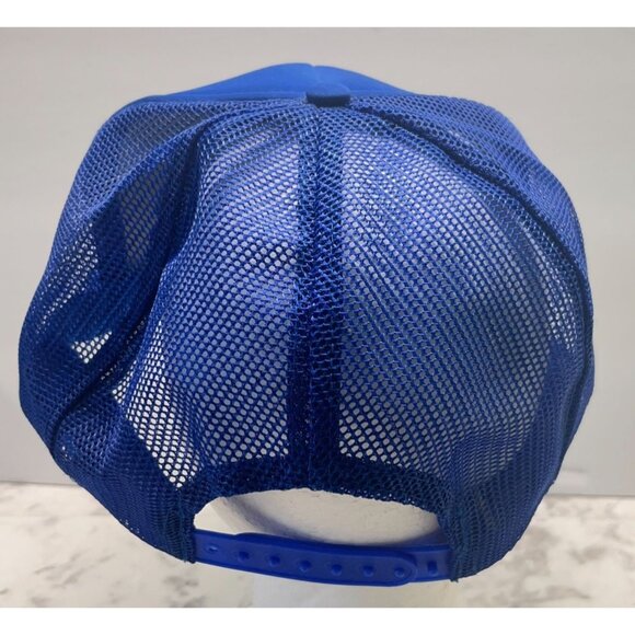 Vintage Texas Snapback Trucker Hat Retro 80s Blue Cap Mesh Back State Pride - Picture 4 of 9